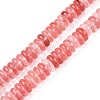 Cherry Quartz Glass Beads Strands G-T138-59-4