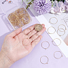 100Pcs 304 Stainless Steel Hoop Earring Findings STAS-BBC0009-65-3