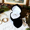 Valentine's Day Velvet Ring Storage Boxes AJEW-CL0004-89A-4