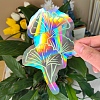 Ginkgo Leaf Rainbow Prism Electrostatic Window Stickers PW-WG2BCCD-01-3