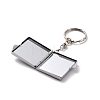 Iron Folding Mirror Keychain DIY-D079-01B-4