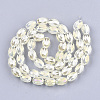 Electroplated Glass Beads Strands EGLA-T015-02B-07-2