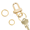 3Pcs 3 Styles Brass Keychain Clasps FIND-CA0005-86-1