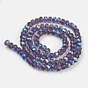 Electroplate Glass Beads Strands EGLA-A034-T3mm-L13-2