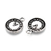 Tibetan Style Alloy Pendants TIBEP-T053-15AS-2