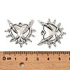 Gothic Tibetan Style Alloy Pendants TIBEP-K001-02B-AS-3