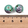 Printed Handmade Porcelain Beads PORC-R134-04-4