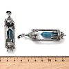 Natural Gemstone Faceted Pointed Bullet Shaped Big Pendants G-P613-01AS-01-3