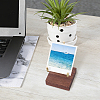 Iron Mineral Display Holder with Square Wood Bases ODIS-WH0331-79-7