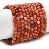 Natural Red Agate Beads Strands G-G343-B02-4mm-2