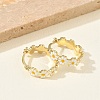 Brass Enamel Hoop Earrings for Women EJEW-A167-27B-01-2
