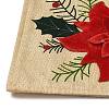 Merry Christmas Red Flower Placemat Table Mat Desktop Decoration AJEW-XCP0002-53-3