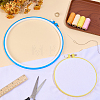 2Pcs 2 Colors Embroidery Hoops DIY-GF0014-40-4