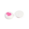 Flat Round Cartoon Resin Cabochons CRES-Q009-01F-3