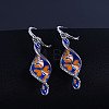 Alloy Enamel Hoop Earrings FS-WGD1429-01-1