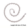 Unisex 304 Stainless Steel Cable Chains Necklaces NC6634-1-1