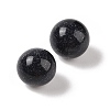 Synthetic Blue Goldstone No Hole Sphere Beads G-K353-04C-26-2