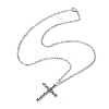 304 Stainless Steel Venetian Chain Necklaces for Women NJEW-JN04982-4