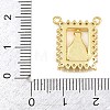 Brass Micro Pave Clear Cubic Zirconia Pendants KK-CBA6A75-48C-G-3
