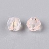 Transparent Spray Painted Glass Beads X1-EGLA-N018-4mm-08-3