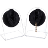 2Pcs 2 Styles Soft Silicone Ear Displays Mould ODIS-UN0001-28B-1