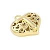 Hollow Brass Pendants for Valentine's Day KK-M289-03T-G-2