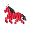 MIYUKI Delica Glass Seed Beaded Pendants PALLOY-MZ01247-01-1