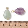 Natural Mixed Gemstone Pendants PALLOY-JF05387-01-4
