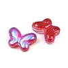 AB Color Plated Transparent Glass Beads GLAA-Z020-01G-2