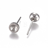304 Stainless Steel Stud Earring Findings STAS-G225-24P-01-2