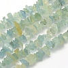 Rough Raw Natural Aquamarine Beads Strands G-K202-33B-1