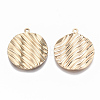 Eco-Friendly Iron Pendants IFIN-T015-031G-NR-2