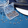 50Pcs 304 Stainless Steel Leverback Earring Findings STAS-BBC0001-44RG-7