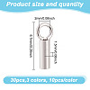 30Pcs 3 Colors 925 Sterling Silver Cord Ends FIND-GO0002-60-2