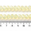 Baking Painted Transparent Glass Beads Strands DGLA-A034-J8MM-D06-4