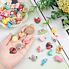 CHGCRAFT 48Pcs 16 Style Resin Cabochons CRES-CA0001-14-3