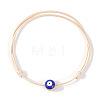 Resin Enamel Evil Eye Beaded Braided Bracelets VX2201-5-1