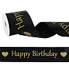10Yards Polyester Happy Birthday Ribbon OCOR-FG0003-41B-1
