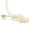 Adjustable Nylon Round Milan Cord Slider Bracelet Making FB-H001-01G-16-2