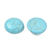 Craft Findings Dyed Synthetic Turquoise Flat Back Dome Cabochons LS-X-TURQ-S266-20mm-01-1