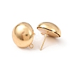 Brass Stud Earring Findings LS-KK-G604-01G-08-2