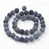 Natural Weathered Agate/Crackle Agate Beads Strands X-G-SR10MM-60-3