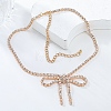 Alloy Crystal Rhinestone Cup Chains Necklaces NJEW-K384-03-1