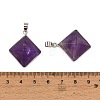 Natural Amethyst Pendants G-H359-03P-03-3