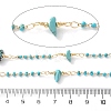 Handmade Brass Enamel Link Chains CHC-F019-06G-2
