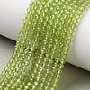 Natural Peridot Beads Strands G-P603-C-3mm-01-1