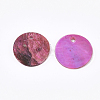Spray Paint Natural Akoya Shell Pendants LS-SHEL-S274-75C-05-2
