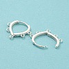 925 Sterling Silver Hoop Earring Findings STER-Q191-05S-3