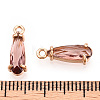 Faceted Glass Pendants GLAA-T010-004G-3
