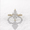 Brass Pave Cubic Zirconia Finger Rings FS-WG1A7FF-09-2